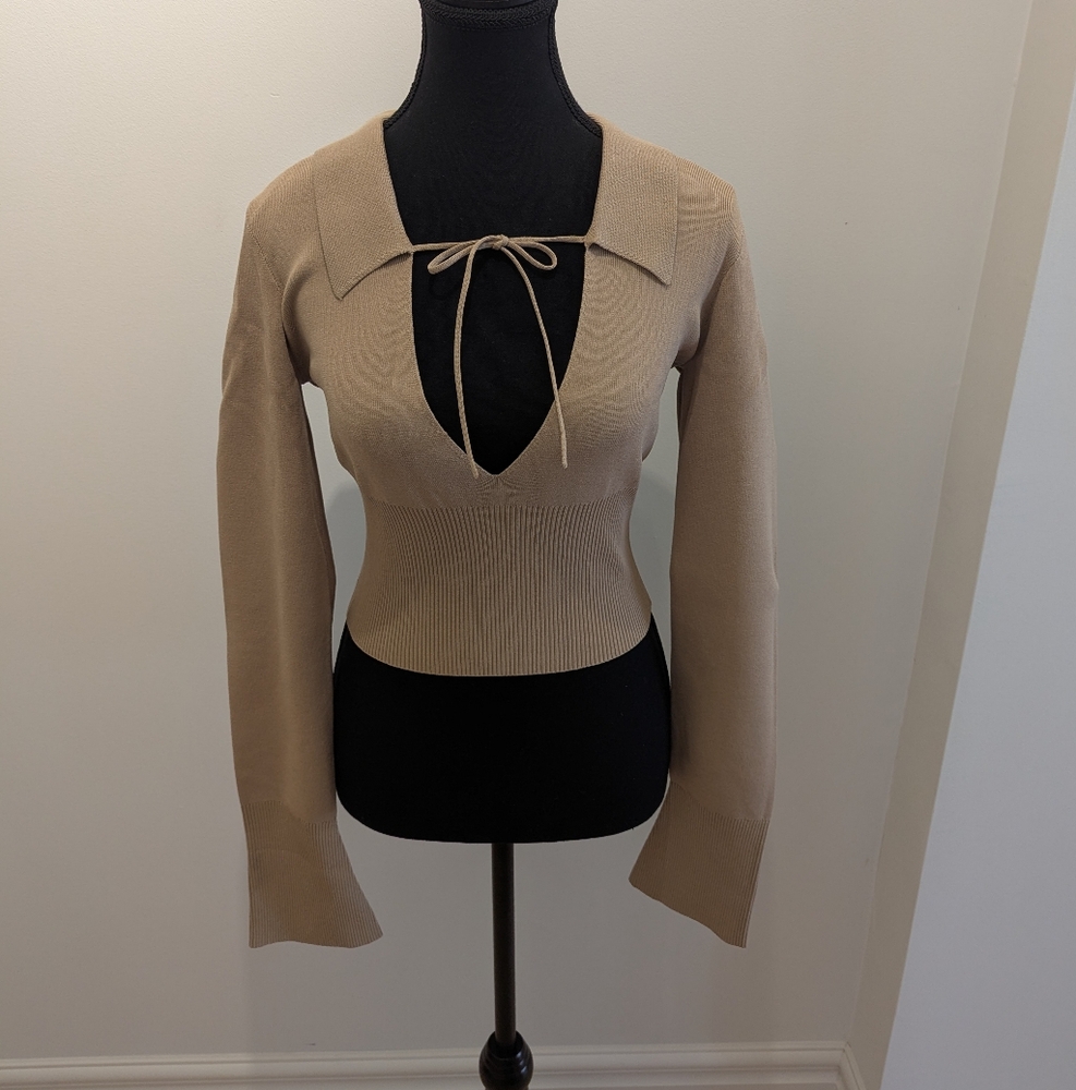 House of CB - Tan Knit Top